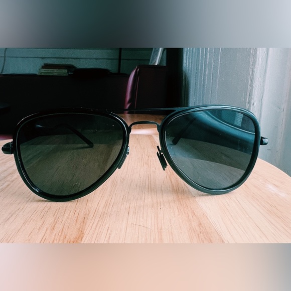 Designer aviators. Black. - Picture 3 of 5